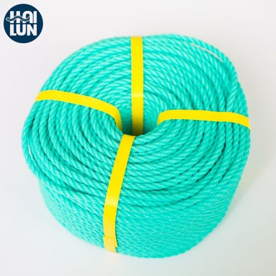 3股彩色船用PE绳系泊绳和钓鱼绳