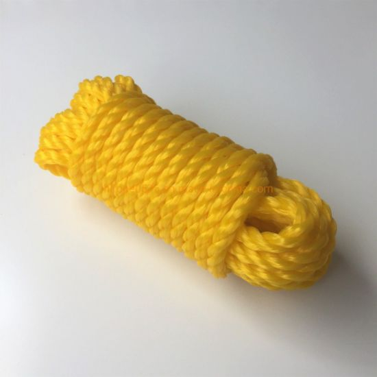 8 毫米 x 7.5 米重型双绞聚丙烯绳漂浮 PP 绳船绳帆船露营安全绳晾衣绳