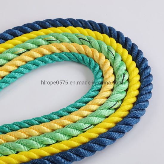 3股聚丙烯绳/ PP绳，用于钓鱼和海事