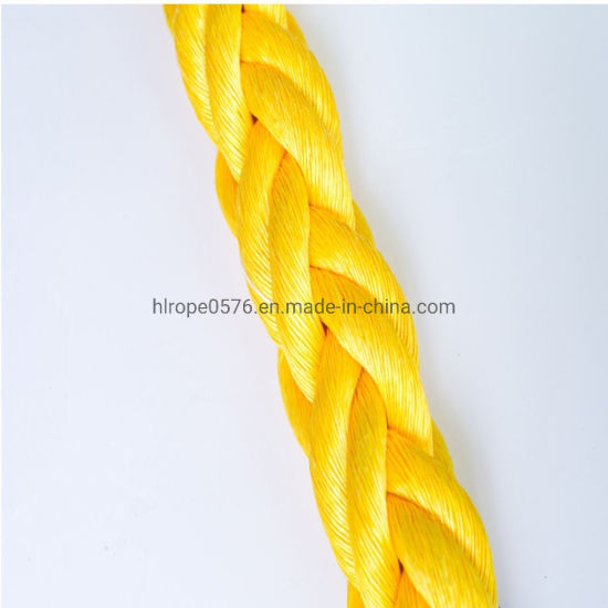 中国工厂用于钓鱼和系泊的3/8/12绞合聚丙烯绳