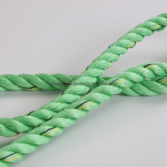 3股绿色PP绳船用聚丙烯绳
