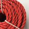 红色6mmx20m重型双绞聚丙烯绳浮动PP绳船绳帆船露营安全线晾衣绳