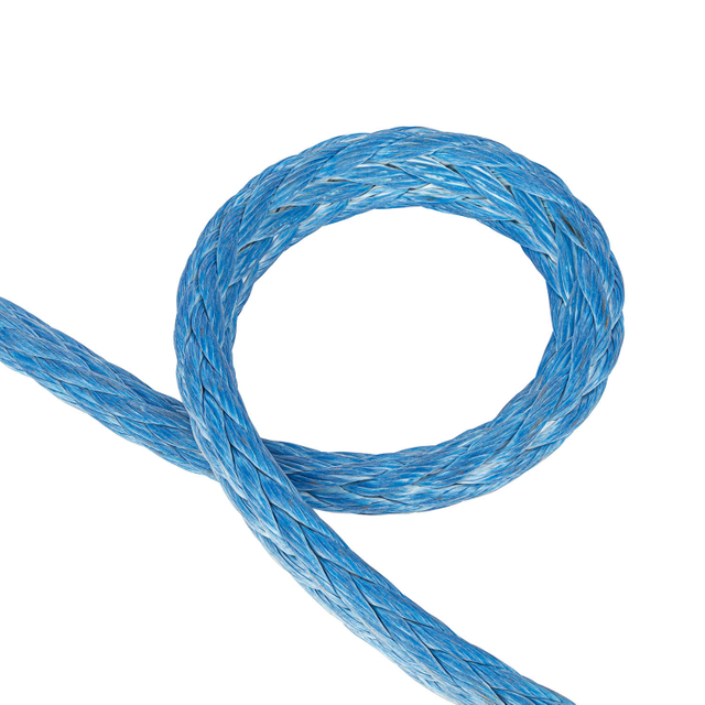 聚酯外罩 12 股合成 UHMWPE/Hmpe Hmwpe 尼龙船用拖缆，用于海上系泊