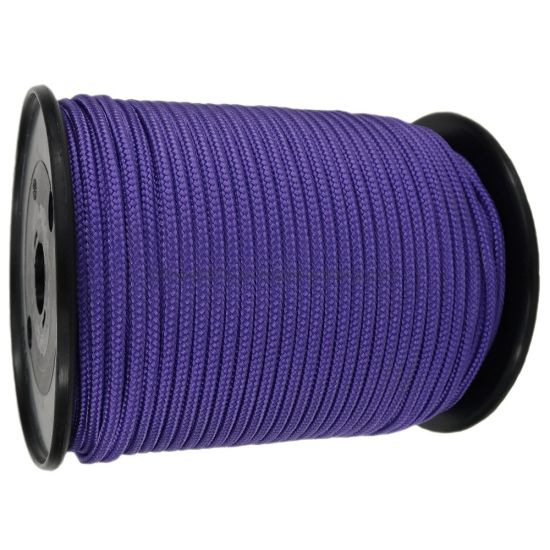 6mm 紫色聚酯编织聚丙烯多芯绳
