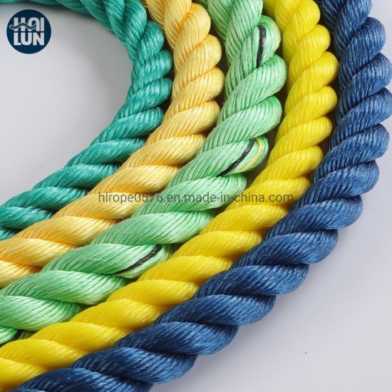 海洋系泊山绳绳3股聚丙烯绳索用于系泊
