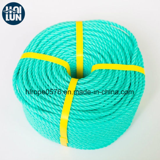 高品质PE Twist 3股绳索，用于系泊和钓鱼